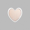 Heart Matte White Mini Floaters / 4 per pack