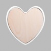 Heart Matte White Mini Floaters