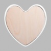 Heart Matte White Mini Floaters
