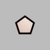 Pentagon Matte Black Mini Floaters / 4 per pack