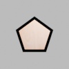 Pentagon Matte Black Mini Floaters / 2 per pack