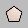 Pentagon Matte Black Mini Floaters / 2 per pack