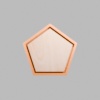 Pentagon Metallic Bronze Mini Floaters / 2 per pack
