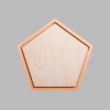 Pentagon Metallic Bronze Mini Floaters / 2 per pack
