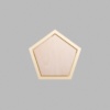Pentagon Metallic Gold Mini Floaters / 4 per pack