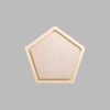 Pentagon Metallic Gold Mini Floaters / 2 per pack