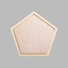 Pentagon Metallic Gold Mini Floaters / 2 per pack