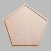 Pentagon Natural Birch Plywood Mini Floaters