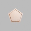 Pentagon Natural Birch Plywood Mini Floaters / 4 per pack