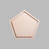 Pentagon Natural Birch Plywood Mini Floaters / 2 per pack