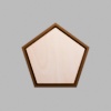 Pentagon Walnut-Colored Birch Mini Floaters / 2 per pack