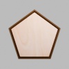 Pentagon Walnut-Colored Birch Mini Floaters