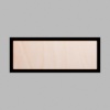 Rectangle Matte Black Mini Floaters / 2 per pack
