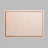 Rectangle Natural Birch Plywood Mini Floaters / 2 per pack