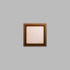 Rectangle Walnut-Colored Birch Mini Floaters / 4 per pack
