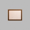 Rectangle Walnut-Colored Birch Mini Floaters / 4 per pack