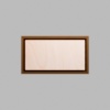 Rectangle Walnut-Colored Birch Mini Floaters / 2 per pack