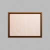 Rectangle Walnut-Colored Birch Mini Floaters / 2 per pack