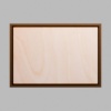 Rectangle Walnut-Colored Birch Mini Floaters / 2 per pack