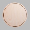 Round Natural Birch Plywood Mini Floaters