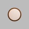 Round Walnut-Colored Birch Mini Floaters / 4 per pack