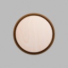 Round Walnut-Colored Birch Mini Floaters / 2 per pack