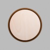 Round Walnut-Colored Birch Mini Floaters / 2 per pack