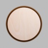 Round Walnut-Colored Birch Mini Floaters