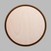 Round Walnut-Colored Birch Mini Floaters