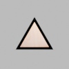 Triangle Matte Black Mini Floaters / 2 per pack