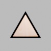 Triangle Matte Black Mini Floaters / 2 per pack