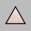 Triangle Matte Black Mini Floaters / 2 per pack