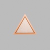 Triangle Metallic Bronze Mini Floaters / 4 per pack