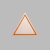 Triangle Metallic Bronze Mini Floaters / 2 per pack