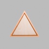 Triangle Metallic Bronze Mini Floaters / 2 per pack