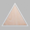 Triangle Metallic Silver Mini Floaters