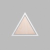 Triangle Metallic Silver Mini Floaters / 2 per pack