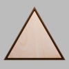 Triangle Walnut-Colored Birch Mini Floaters