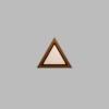 Triangle Walnut-Colored Birch Mini Floaters / 4 per pack