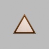 Triangle Walnut-Colored Birch Mini Floaters / 4 per pack