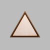 Triangle Walnut-Colored Birch Mini Floaters / 2 per pack