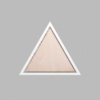 Triangle Matte White Mini Floaters / 2 per pack