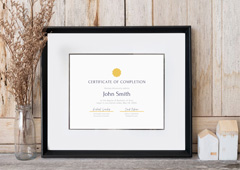 Custom Framed Diploma