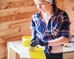 Wood panels are very durable and sturdy surface to paint on.
